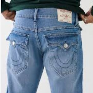 TRUE RELIGION MEN’s RICKY relaxed straight jeans size 32